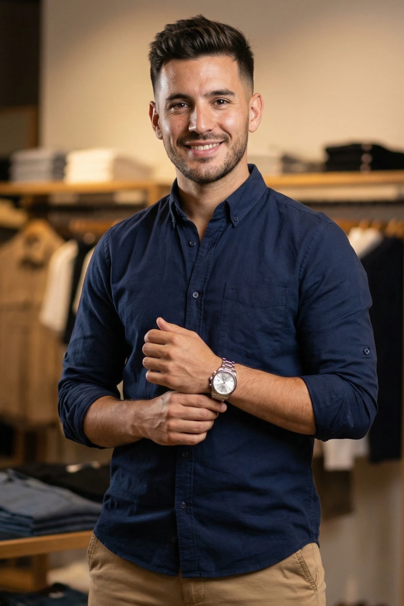 Avatar modelando moda formal